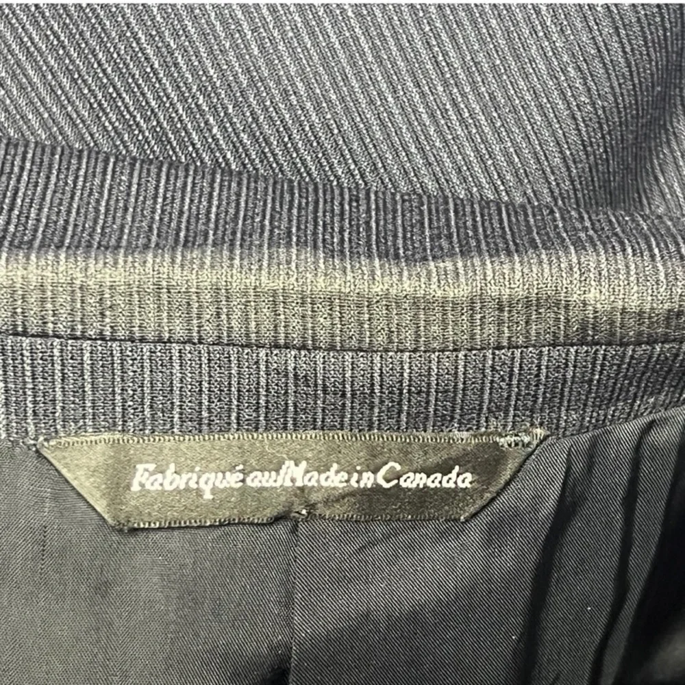 Coppley Suit‎ Jacket Wool Black Stripe Classic Notch Lapel Three Button Size 38R
